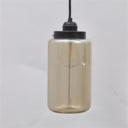 Lustre americano retrô minimalista de vidro simples