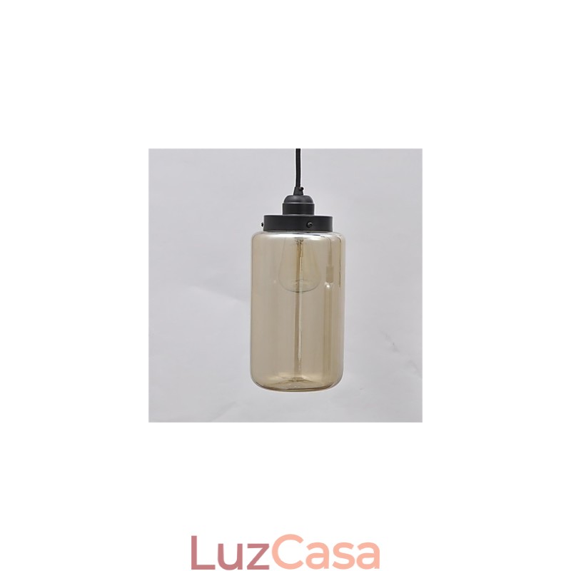 Lustre americano retrô minimalista de vidro simples