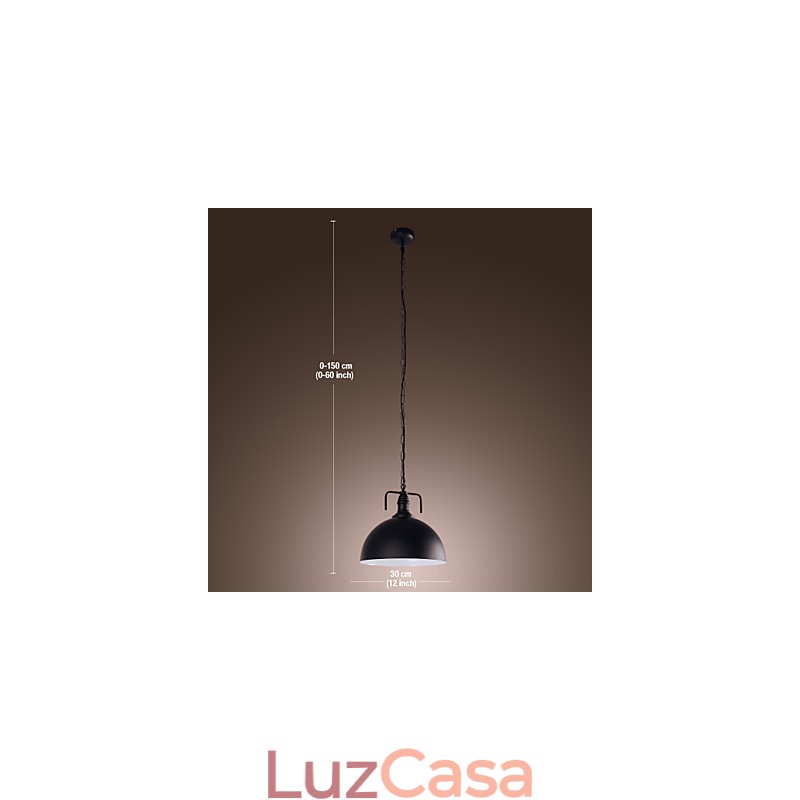Luminária pendente estilo retrô tradicional clássica com pintura em estilo mini