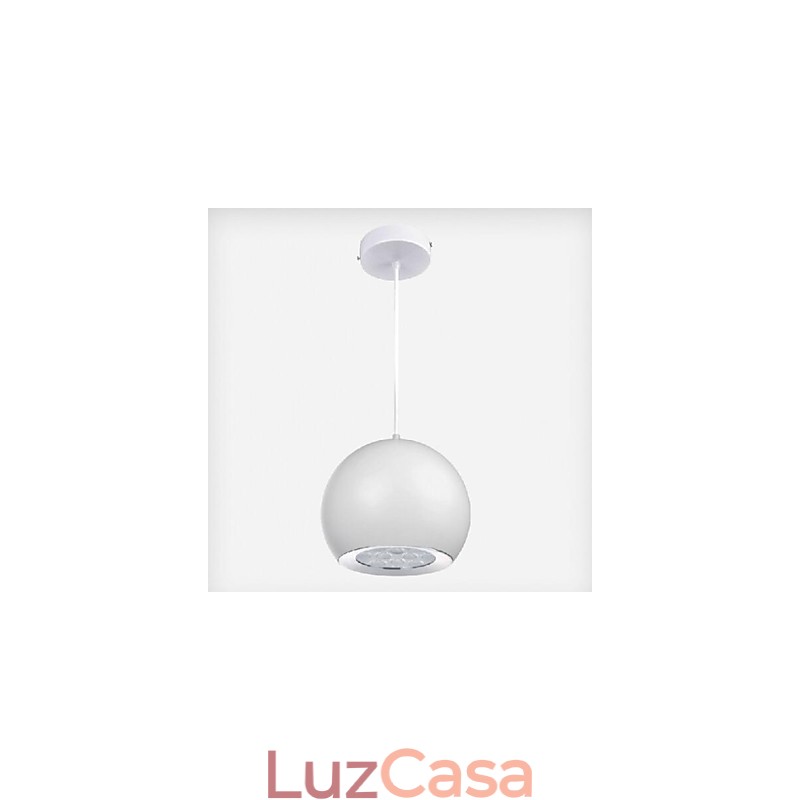 Luminária pendente de metal com pintura de globo contemporânea moderna