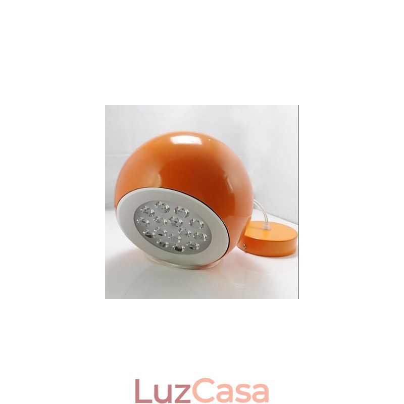 Luminária pendente de metal com pintura de globo contemporânea moderna