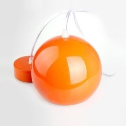 Luminária pendente de metal com pintura de globo contemporânea moderna