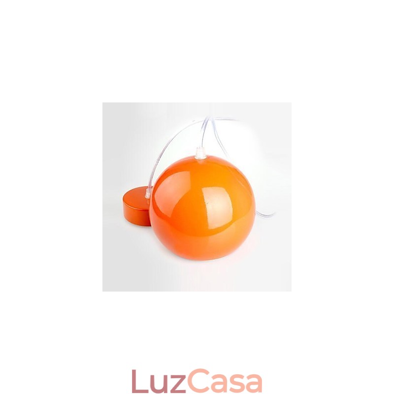 Luminária pendente de metal com pintura de globo contemporânea moderna
