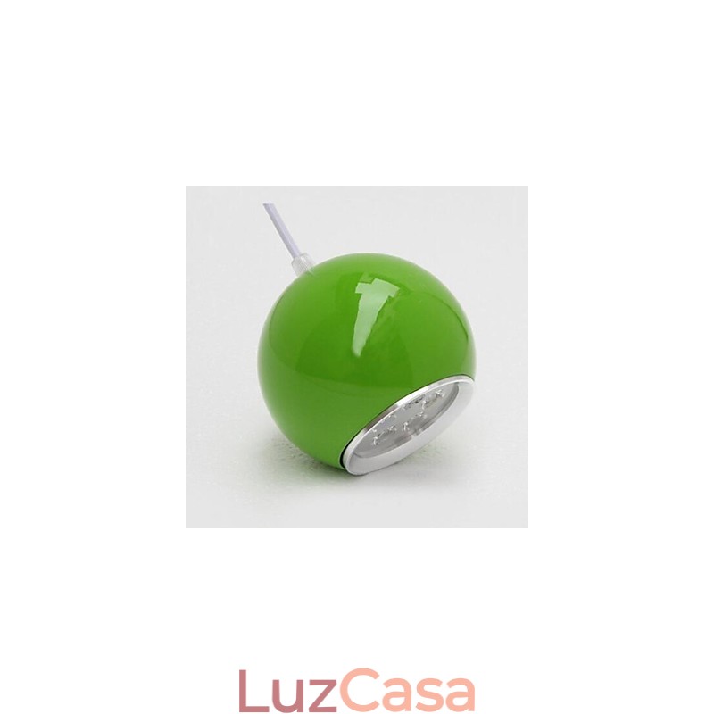 Luminária pendente de metal com pintura de globo contemporânea moderna