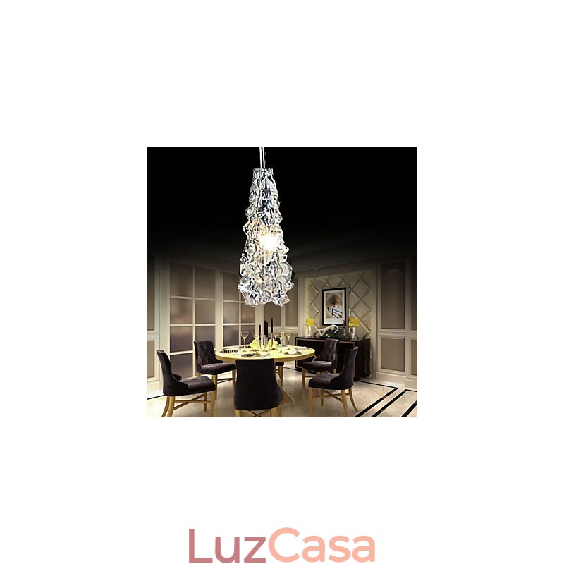 Lustre Tradition Classic Vidro Transparente 1 Luz