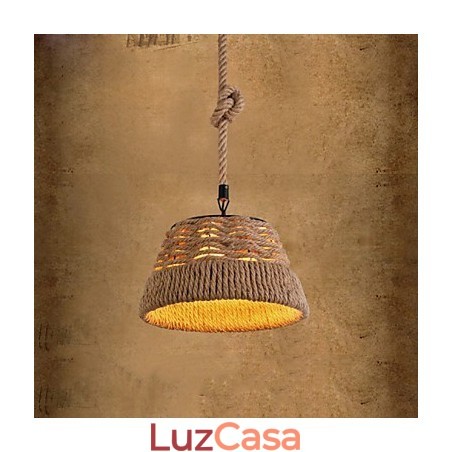 Loft Industrial Wind Creative Nordic Hemp Rope Refeições Lustre Lâmpada Loft Industrial Wind Creative Nordic Hemp Rope Refeições Lustre Lâmpada