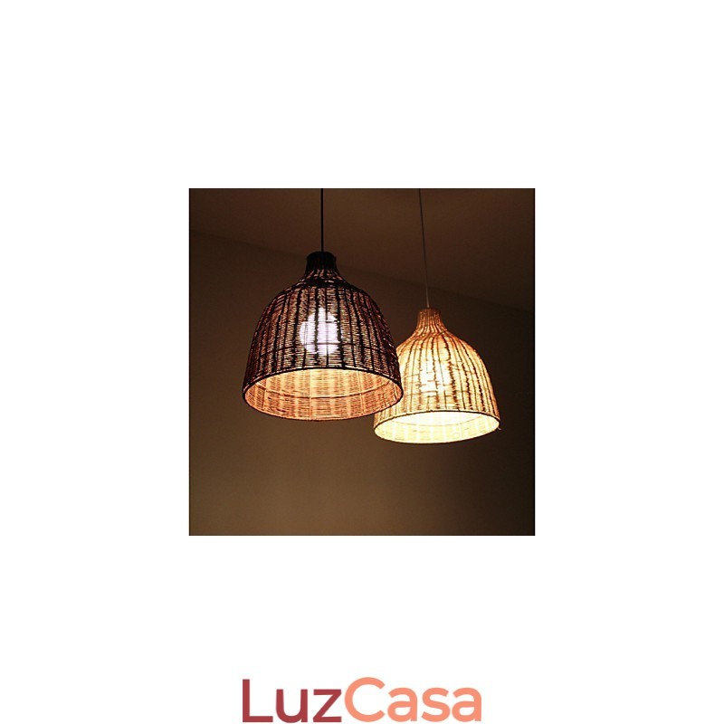 Estilo Rural Cany Art Criativo Feito à Mão Por The Cane Makes Up Droplight Lamp