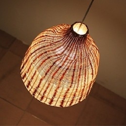 Estilo Rural Cany Art Criativo Feito à Mão Por The Cane Makes Up Droplight Lamp
