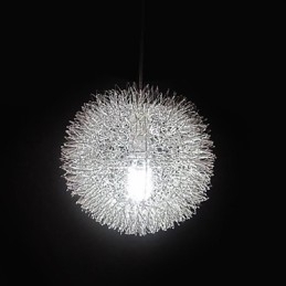 Luminária pendente de metal globo contemporânea moderna