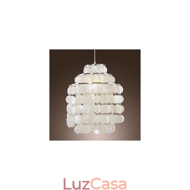 Luminária pendente cromada estilo mini contemporânea moderna