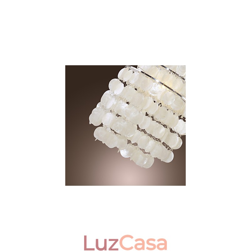 Luminária pendente cromada estilo mini contemporânea moderna
