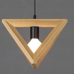 Luminária pendente de madeira moderna Luminária pendente simples Luminária pendente de café