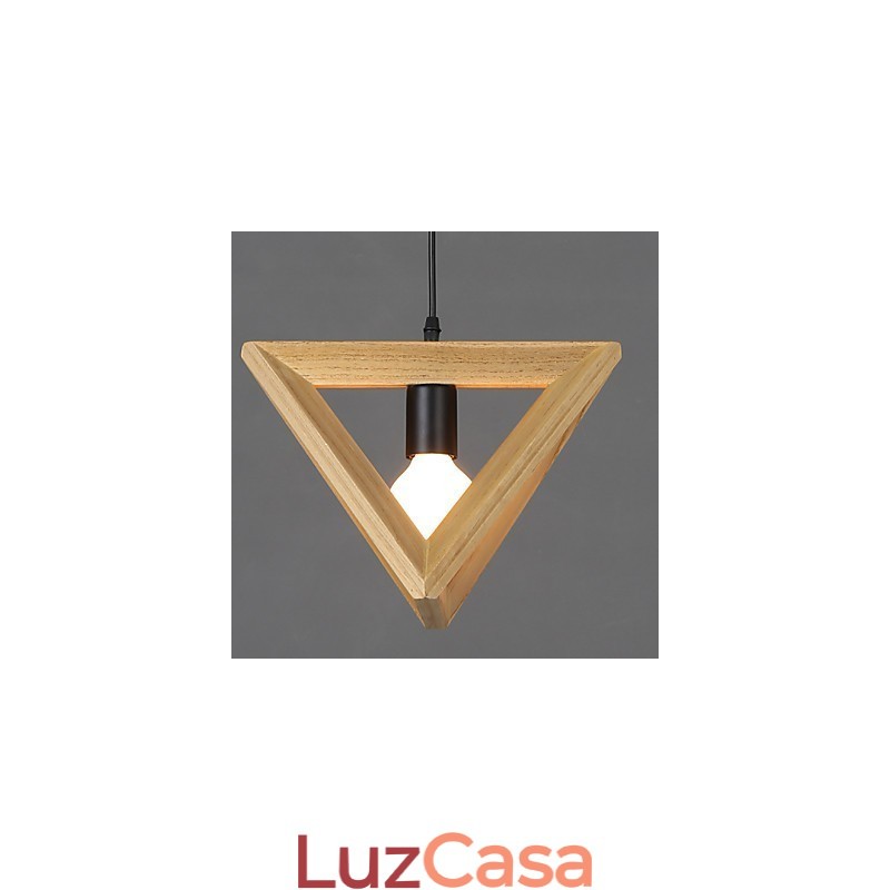 Luminária pendente de madeira moderna Luminária pendente simples Luminária pendente de café