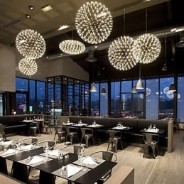 Lustre Contemporâneo Criativo Redondo Droplight Lâmpada Luz