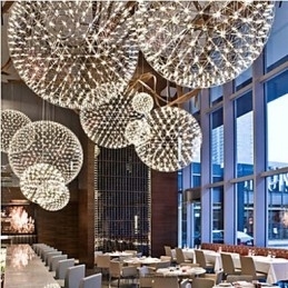 Lustre Contemporâneo Criativo Redondo Droplight Lâmpada Luz