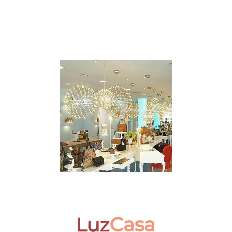 Lustre Contemporâneo Criativo Redondo Droplight Lâmpada Luz