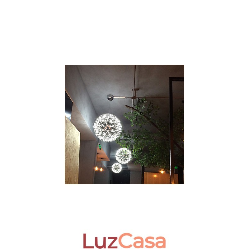 Lustre Contemporâneo Criativo Redondo Droplight Lâmpada Luz