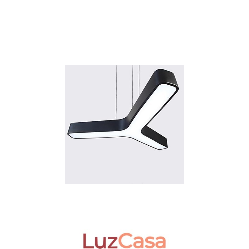 Luminária pendente de metal contemporânea moderna