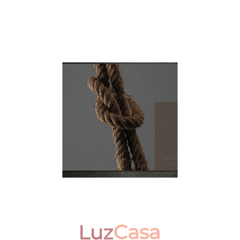 Lustre criativo multifuncional de corda de cânhamo