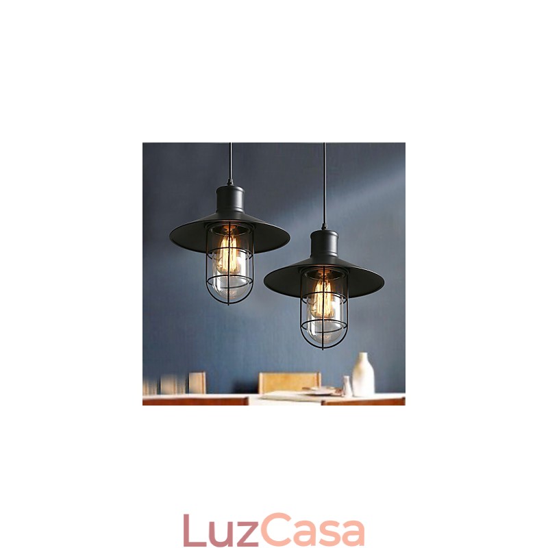 Lustre de gaiola de pássaro de cabeça única