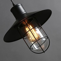 Lustre de gaiola de pássaro de cabeça única