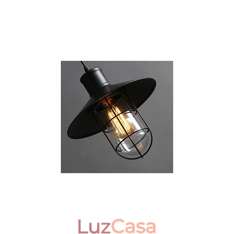 Lustre de gaiola de pássaro de cabeça única