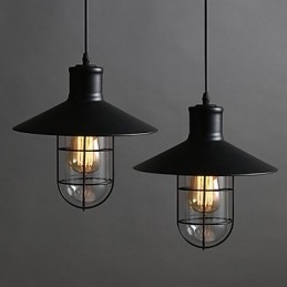 Lustre de gaiola de pássaro de cabeça única