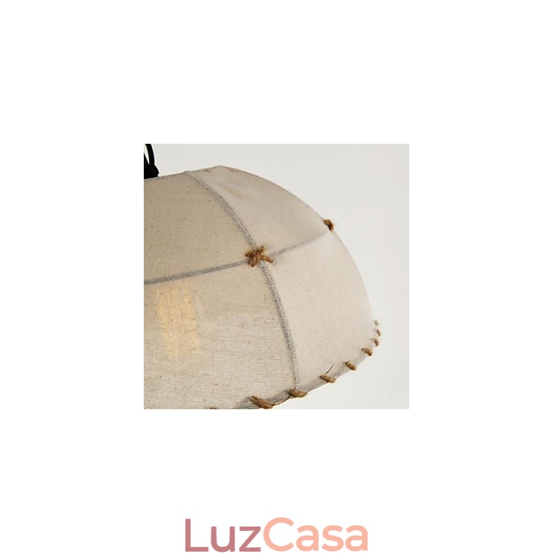 Um breve lustre de corda de cânhamo semicírculo da Vogue Lights