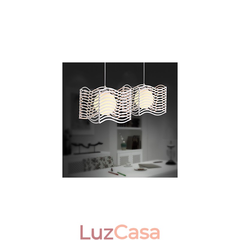 Luminária pendente de metal contemporânea moderna