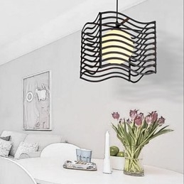 Luminária pendente de metal contemporânea moderna