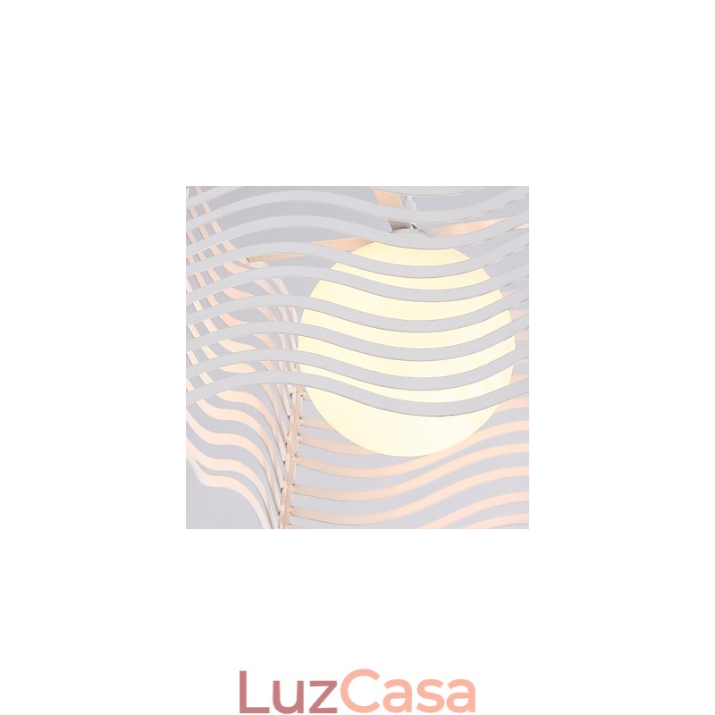 Luminária pendente de metal contemporânea moderna