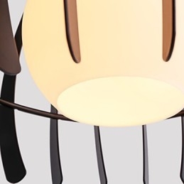 Luminária pendente de metal contemporânea moderna