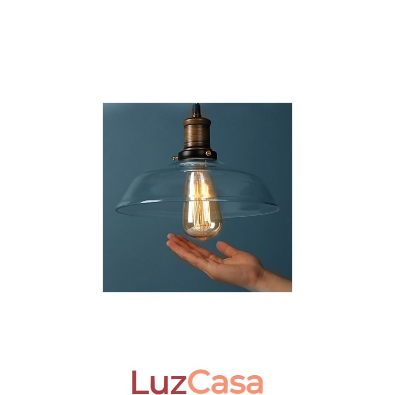 Luminária pendente de vidro moderna Luminária pendente simples Luminária pendente de café
