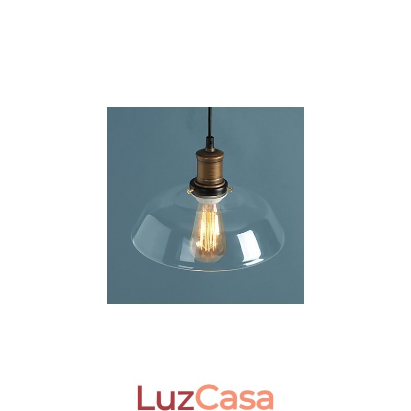 Luminária pendente de vidro moderna Luminária pendente simples Luminária pendente de café