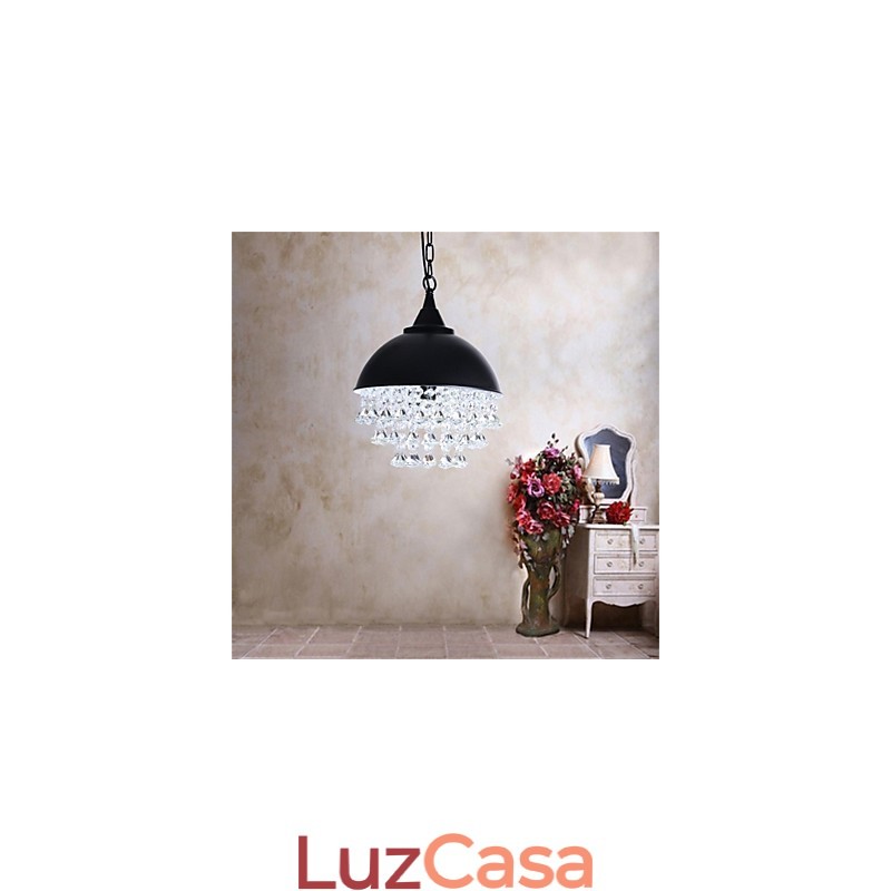 Lustre de ferro em forma de maçã de cabeça única minimalista retrô americano