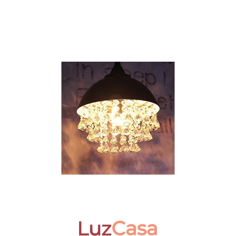 Lustre de ferro em forma de maçã de cabeça única minimalista retrô americano
