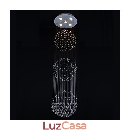 Moderno Contemporâneo Cristal Cromado Metal Montagem Embutida Moderno Contemporâneo Cristal Cromado Metal Montagem Embutida