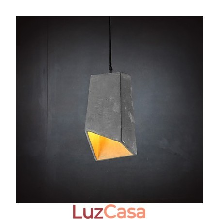 Luminária pendente de cimento retrô contemporânea e contraída Luminária pendente de cimento retrô contemporânea e contraída