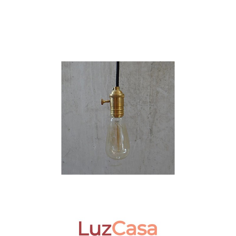 Luminária pendente de latão vintage clássica tradicional