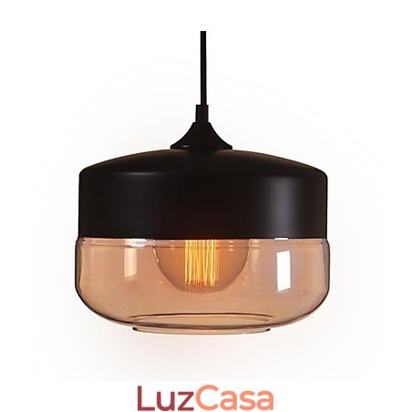 WestMenLights Vintage Modern Paint Glass Ceiling Lamp Pendant Light Preto 250mm de diâmetro WestMenLights Vintage Modern Paint Glass Ceiling Lamp Pendant Light Preto 250mm de diâmetro