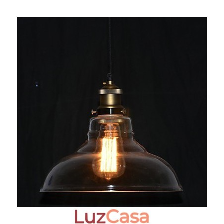 Tradicional clássico vintage tigela mini estilo pintura pingente luz