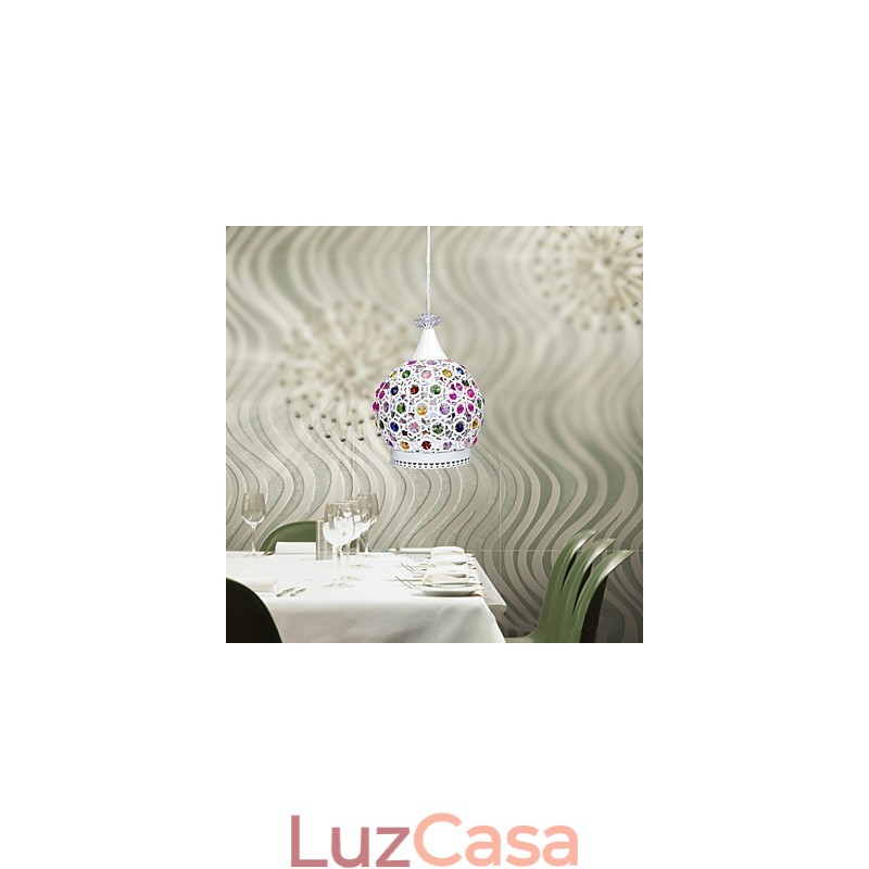 Estilo Pendente Luz Cristal Contraído Lâmpadas Modernas