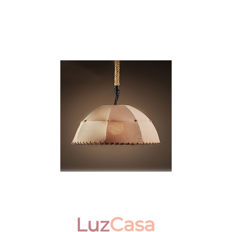 Contratado Nordic Vintage Linens Corda de cânhamo American Country Droplight Lamp