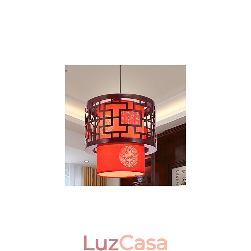 Lustre de cabeça única para refeições Archaizes Teahouse Lâmpada pequena Droplight