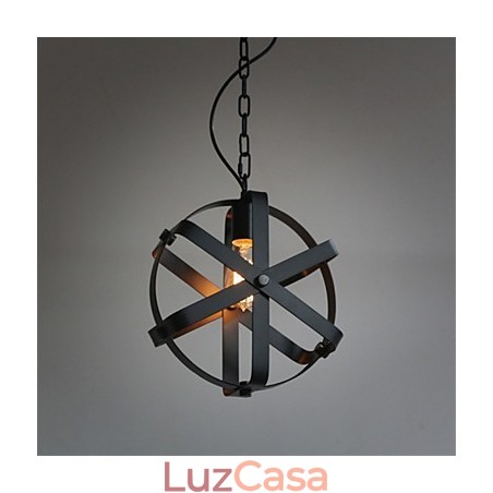 Lustre decorativo estilo vintage industrial redondo pendente loft decoração para casa Lustre decorativo estilo vintage industrial redondo pendente loft decoração para casa