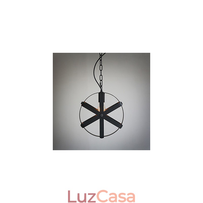 Lustre decorativo estilo vintage industrial redondo pendente loft decoração para casa