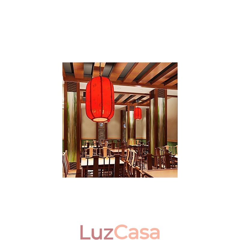 Archaize pele de carneiro lanternas vermelhas varanda droplight lâmpada luz