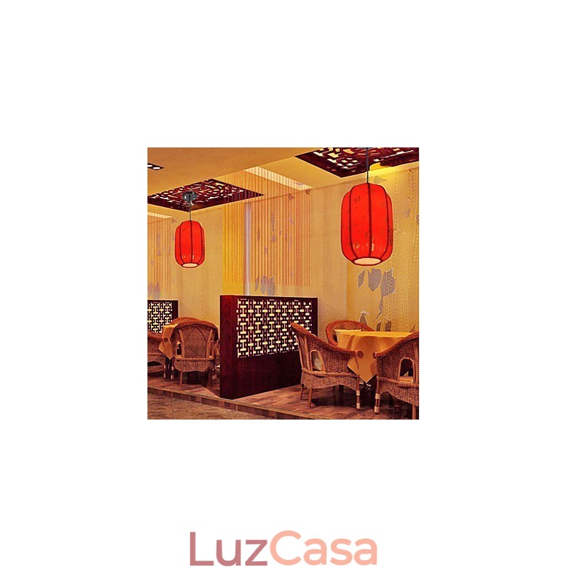 Archaize pele de carneiro lanternas vermelhas varanda droplight lâmpada luz