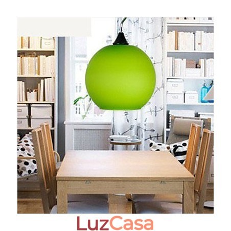 Lustre de vidro colorido simples e moderno Lustre de vidro colorido simples e moderno