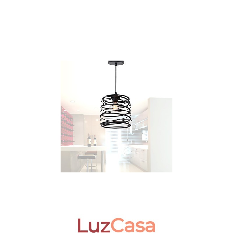 Rústico Lodge Retro Country Mini Estilo Pintura Metal Pendente Luz Garagem